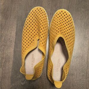 Ilse Jacobsen Hornbaek Gold Tulip Perforated Slip-On Sneaker, Size 7